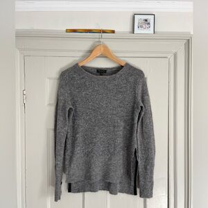 rag & bone Women’s Bea Alpaca Elbow Patch Sweater, X-Small, Gray